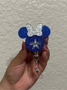 Dallas Cowboys Mouse Ears Badge Reel